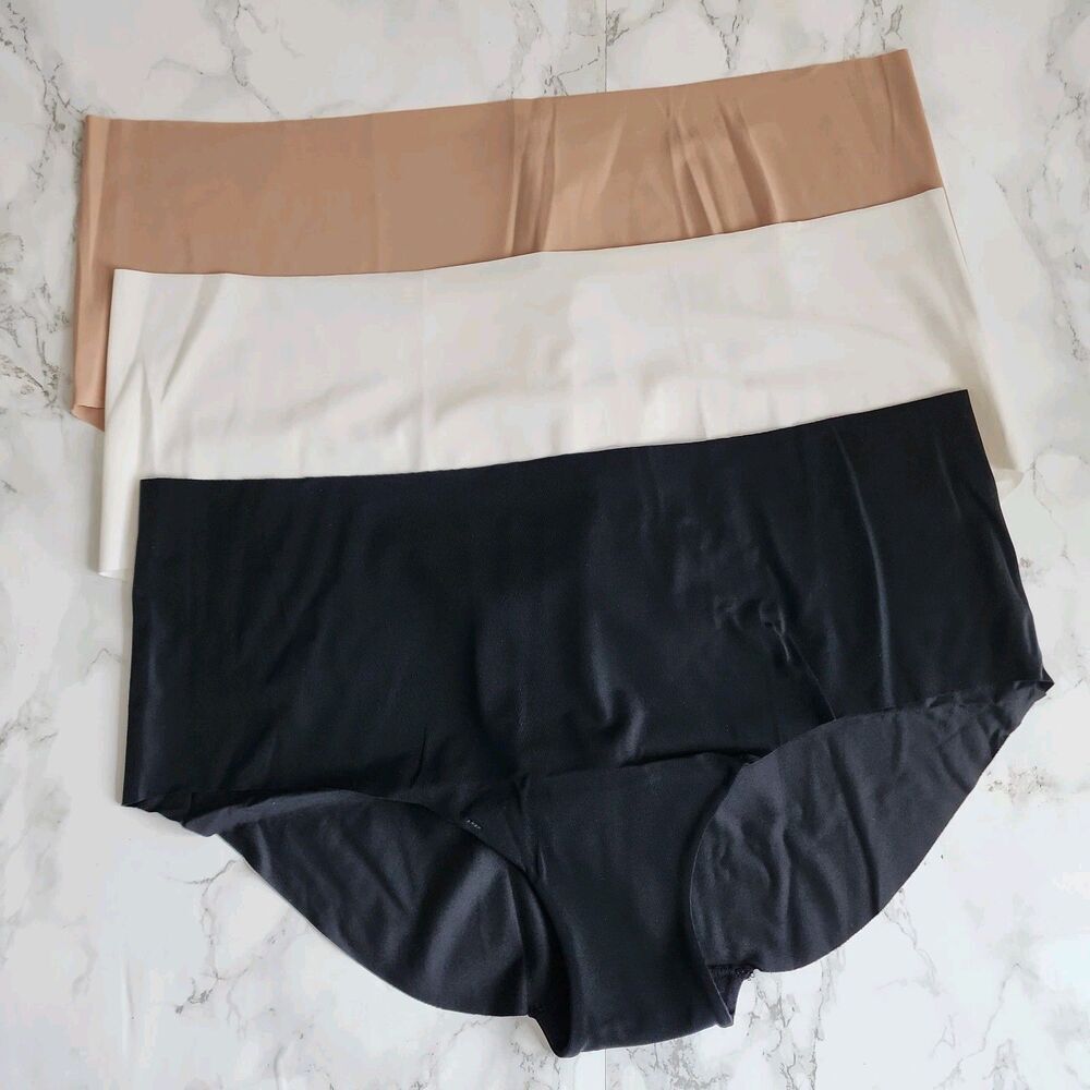 3 SOMA Almost Naked Hipster Ivory, Black, Amber NWT  XL Large